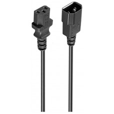 Ewent EW-190200-020-N-P cable de transmisión Negro 1,8 m C14 acoplador C13 acoplador