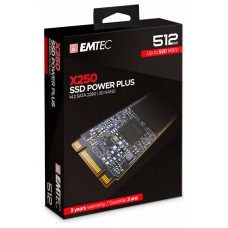 DISCO M.2 SATA3 512GB EMTEC POWER PLUS X250 (500MB/s Escritura)  ECSSD512GX250