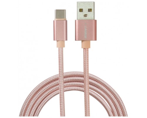 CABLE EIGHTT USB 2.0 A TYPE C 1M TRENZADO DE NYLON ROSA