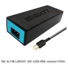 CARGADOR PORTATIL EIGHTT ESPECIFICO COMPATIBLE LENOVO 20V-3,25A 65W YOGA