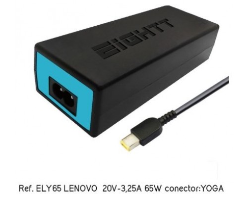 CARGADOR PORTATIL EIGHTT ESPECIFICO COMPATIBLE LENOVO 20V-3,25A 65W YOGA