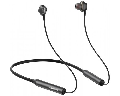 AURICULAR BLUETOOTH INTRAUDITIVO AIWA ESTBT-450BK BLACK BT 5.0 HYPERBASS IPX4 CONTRON REMOTO MULTIPLE