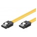 Ewent 0.5m, 6GBs, SATA 3 cable de SATA 0,5 m SATA 7-pin Negro, Amarillo