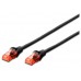 Ewent EW-6U-030 cable de red Negro 3 m Cat6 U/UTP (UTP)