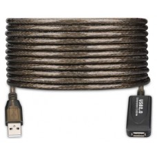 Ewent EW1021 cable USB 10 m USB 2.0 USB A Negro