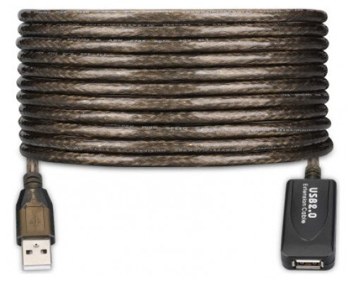 Ewent EW1021 cable USB 10 m USB 2.0 USB A Negro