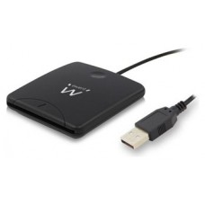 Ewent EW1052 lector de tarjeta inteligente USB 2.0 Negro