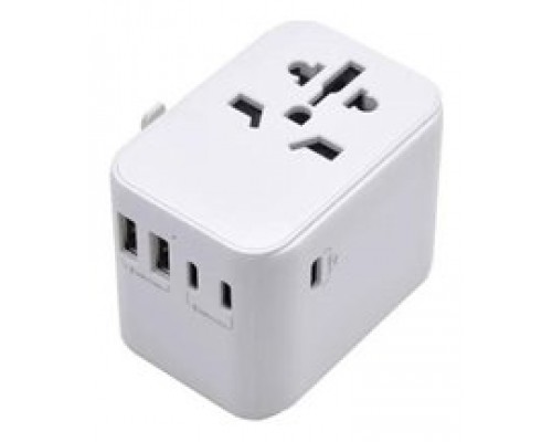 Ewent EW1470 adaptador de enchufe eléctrico Universal Blanco