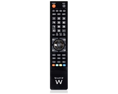 Ewent EW1570 mando a distancia DTT, DVD/Blu-ray, Proyector, SAT, STB, Altavoz para barra de sonido, TV, Universal, VCR Botones