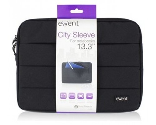 Ewent City maletines para portátil 33,8 cm (13.3") Funda Negro