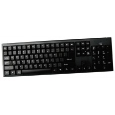 Ewent EW3109 teclado USB + PS/2 Negro