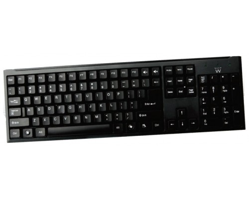 Ewent EW3109 teclado USB + PS/2 Negro