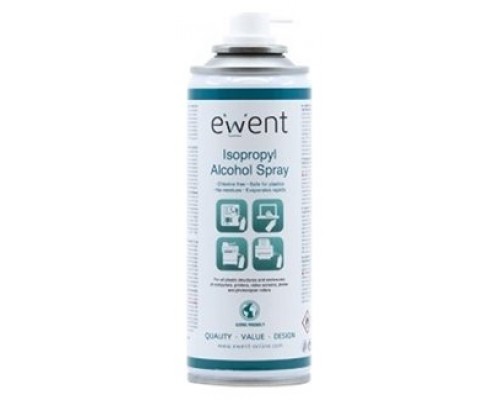 Ewent EW5613 kit de limpieza para computadora Impresora Espray para limpieza de equipos 200 ml