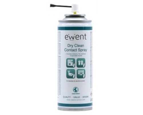 Ewent EW5614 kit de limpieza para computadora Pantallas / Plásticos, Universal Espray para limpieza de equipos 200 ml