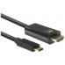 Ewent EW9824 adaptador de cable de vídeo 2 m USB Tipo C HDMI tipo A (Estándar) Negro