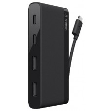 3.0 USB-C TRAVEL HUB BLACK