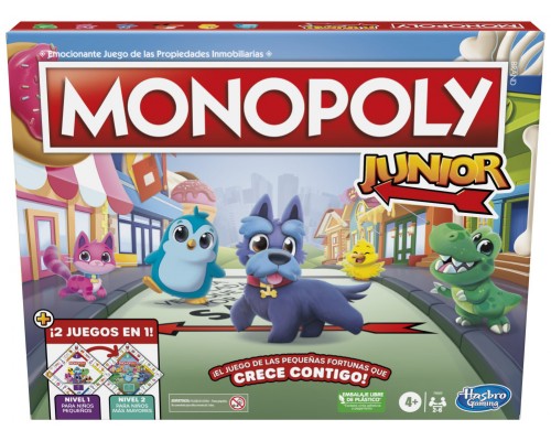 Juego mesa hasbro monopoly junior español