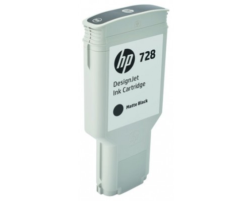 HP Cartucho de tinta DesignJet 728 negro mate de 300 ml