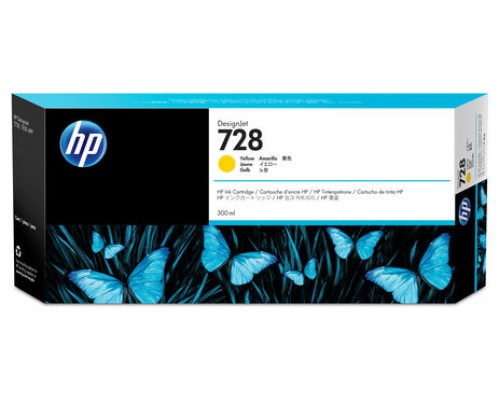 HP 728 CARTUCHO DE TINTA HP728 AMARILLO (F9K15A)