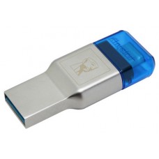 Kingston Technology MobileLite Duo 3C lector de tarjeta USB 3.2 Gen 1 (3.1 Gen 1) Type-A/Type-C Azul, Plata