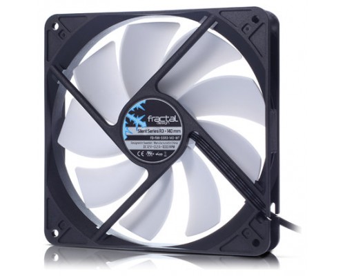 Fractal Design Silent Series R3 140mm Carcasa del ordenador Ventilador 14 cm Negro, Blanco