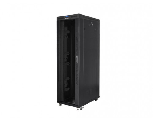 ARMARIO LANBERG RACK 19" 42U 800X1200 FLAT PACK NEGRO PUERTA CRISTAL CON LCD