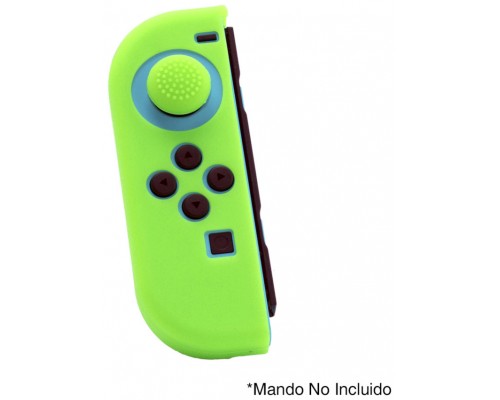 Pack Funda Silicona y Grip FR-TEC Joy-Con Izquierdo Nintendo Switch Verde