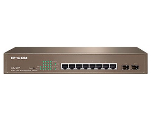 IP-COM Networks G3210P switch Gestionado Gigabit Ethernet (10/100/1000) Gris 1U Energía sobre Ethernet (PoE)