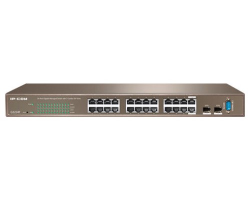 IPCOM FULL MANAGEMENT SWITCH G3224T 24-PORTS GIGABIT L2 MANAGEMENT SWITCH WITH 2 COMBO SFP PORTS,1 CONSOLE PORT (G3224T)