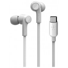 AURICULAR USB-C BELKIN G3H0002BTWHT CON CONECTOR USB-C MICROFONO INTEGRADO COLOR BLANCO