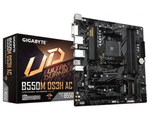 Gigabyte B550M DS3H AC AMD B550 Zócalo AM4 micro ATX