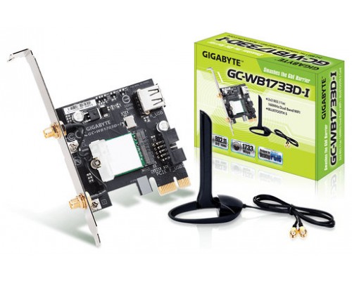 Gigabyte GC-WB1733D-I adaptador y tarjeta de red WLAN / Bluetooth 1733 Mbit/s Interno