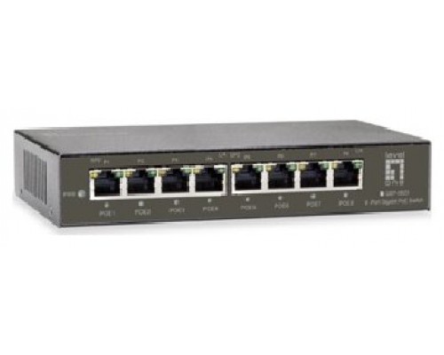 SWITCH LEVEL ONE GEP-0823 NO GESTION  8P  POE 10/100/1000 POE 120W