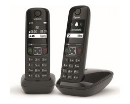 TELEFONO GIGASET AS690 INALAMBRICO DUO NEGRO