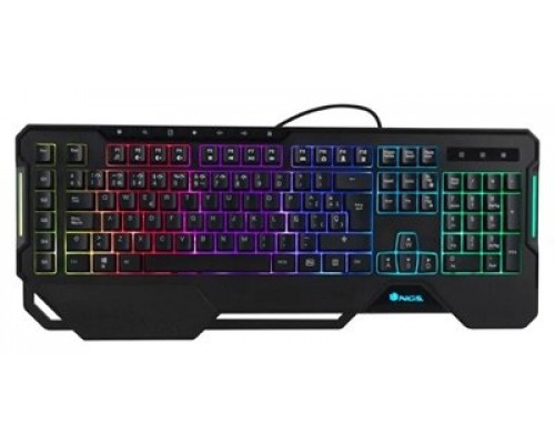 NGS TECLADO PROFESIONAL GAMING RGB GKX-450 x2