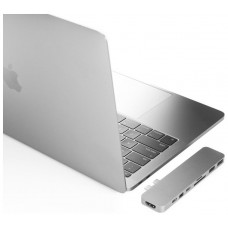 HUB HYPERDRIVE PRO 8 EN 2 USB-C MACBOOK PRO PLATA