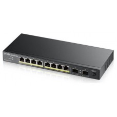 Zyxel GS1100-10HP v2 No administrado Gigabit Ethernet (10/100/1000) Energía sobre Ethernet (PoE) Negro