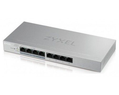 Zyxel GS1200-8HP v2 Gestionado Gigabit Ethernet (10/100/1000) Energía sobre Ethernet (PoE) Gris