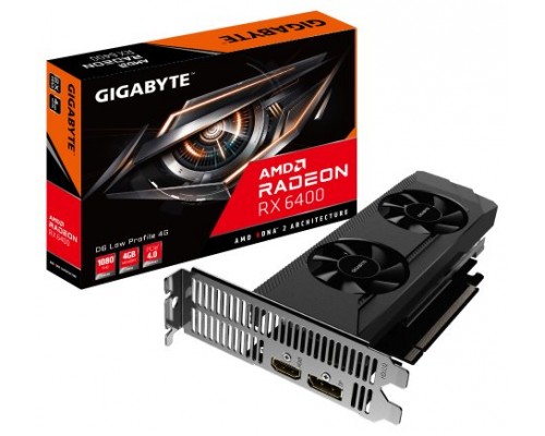 TARJETA GRAFICA GIGABYTE RADEON RX 6400 D6 LP 4GB DDR6