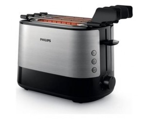 Tostadora PHILIPS HD2639/90 con 2 ranuras 950W Inox