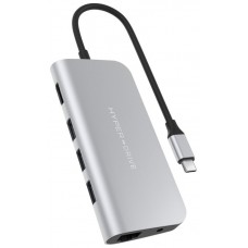 HUB HYPERDRIVE POWER 9 EN 1 USB-C PLATA