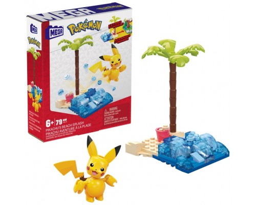 Figura mattel mega construx pokemon pikachu