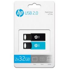 Pack 2 memorias usb 2.0 hp