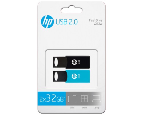 Pack 2 memorias usb 2.0 hp