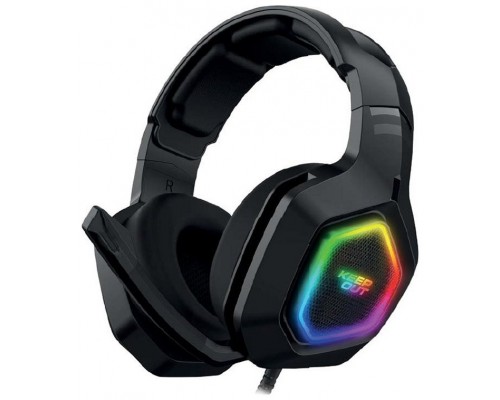 HEADSET GAMING KEEPOUT HX901 7.1 CON ALTAVOCES DE 50mm USB 2.0 ILUMINACION RGB MICROFONO PLEGABLE  COMPATIBLE PC/PS4/....