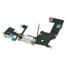 Conector Blanco Carga + Audio Flex iPhone 5