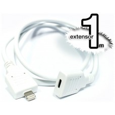 Extensor Lightning iPhone 5/6/7 1M (Blanco)