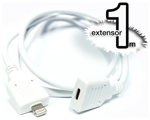 Extensor Lightning iPhone 5/6/7 1M (Blanco)