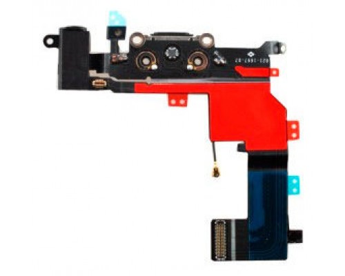 Flex Conector Carga+Audio+Microfono Negro Iphone 5S