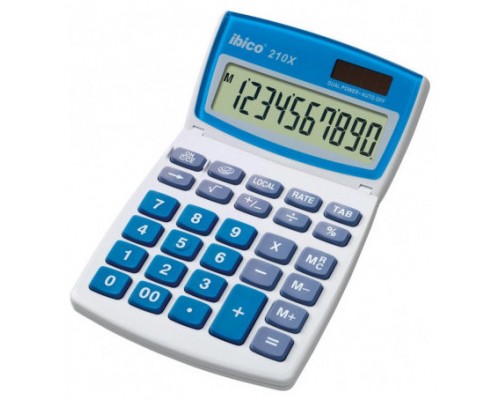 CALCULADORA DE SOBREMESA DE 10 DIGITOS MODELO 210X SOLAR / PILA IBICO IB410079